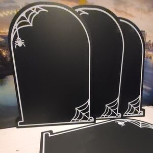 Hanging Chalkboards Tombstone